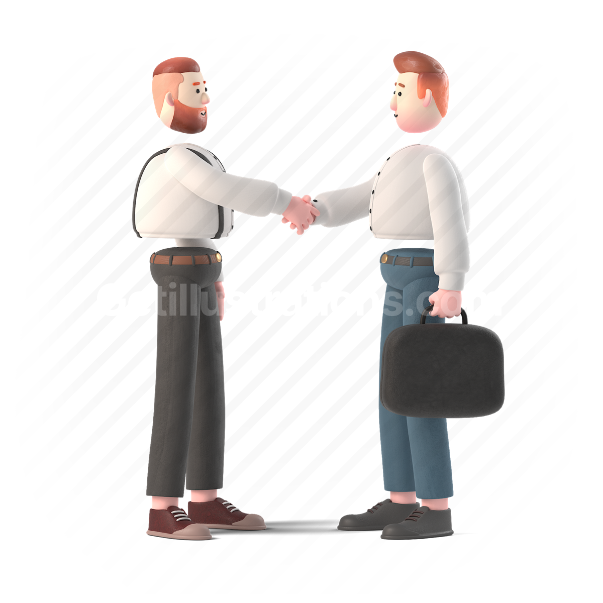 3d, people, person, handshake, shake, agreement, contract, man